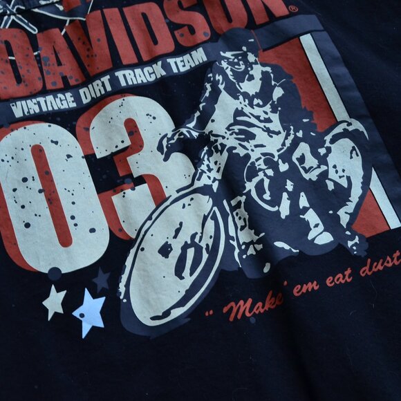 Harley-Davidson Men's Black Full Button Up Motorcycle Vest Size XXL Dirt Track - Picture 11 of 12